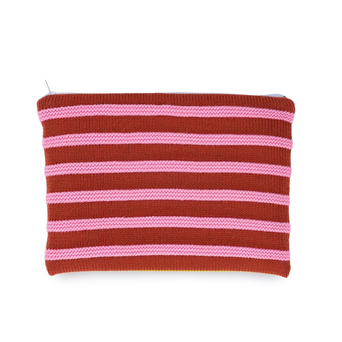 Super Stripe Knit Pouch