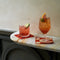 Cocktail Napkin Checker Sunrise