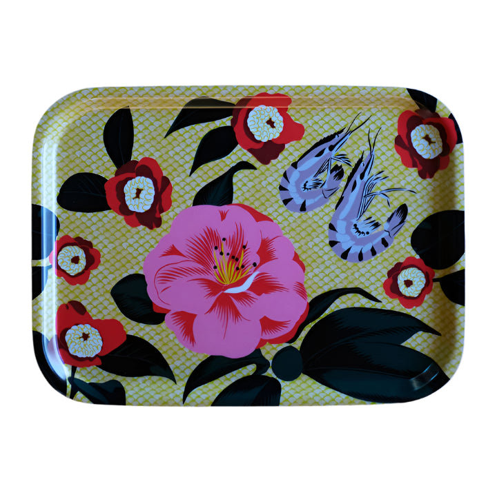 Kate Blairstone Tray - Camellia & Shrimp