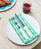 Napkin Set - Burgundy Stripes