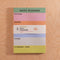 Daily Planner Pad | Rainbow Colorblock