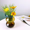 Bubble Flip Vase Medium Blue and Yellow