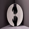 black and white serving platter