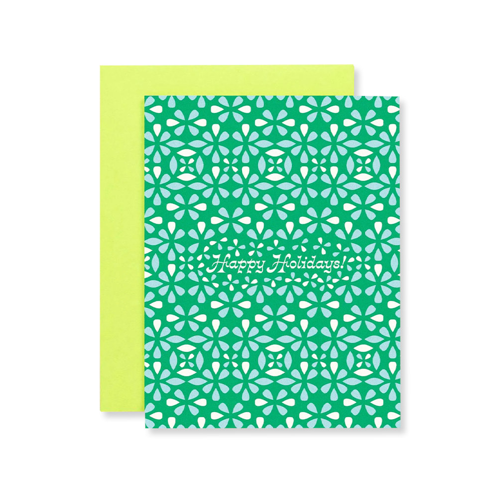 Card - Snowflake Pattern Holidays