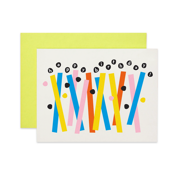 Card - Abstract Birthday Candles