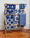 Navy Pattern Bath Towel - Bouquet