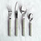 green bistro style flatware