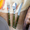 green fern Sabre flatware sold individually