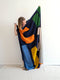 multicolor abstract shape throw