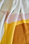 Knit Throw - Squiggle Stripe - Ochre