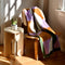 Knit Throw - Squiggle Stripe - Pine