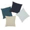 Simple Square Linen Pillow Peacock