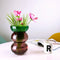Bubble Flip Vase Medium - Green and Pink