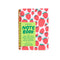 Letterpress Notebook - Strawberry