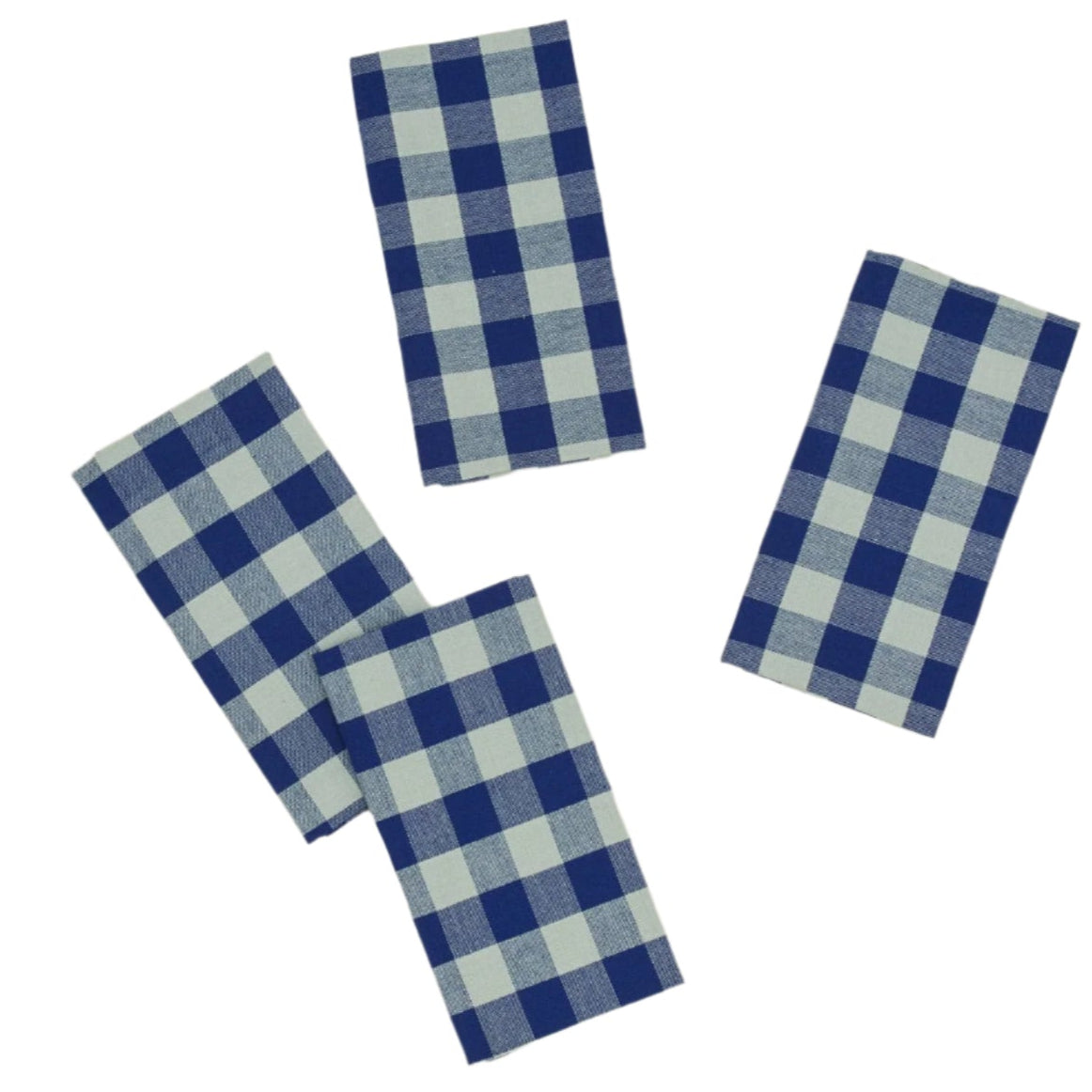 blue checkered napkins