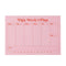 Weekly Planner Pad - Pink & Red