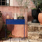 metal indoor outdoor garden succulent fixture shelf furniture cobalt