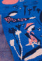 royal blue throw blanket with pink