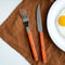 orange Sabre bistrot flatware sold individually