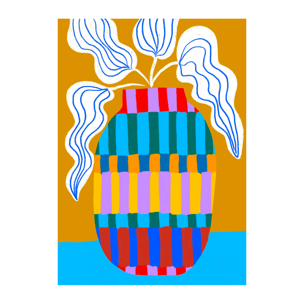 Print - Striped Vase