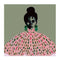 print_Black woman_pink dress