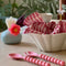 Napkin Set - Burgundy Stripes