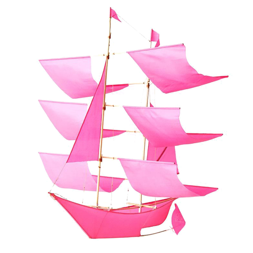 Sailing Ship Kite Hot Pink