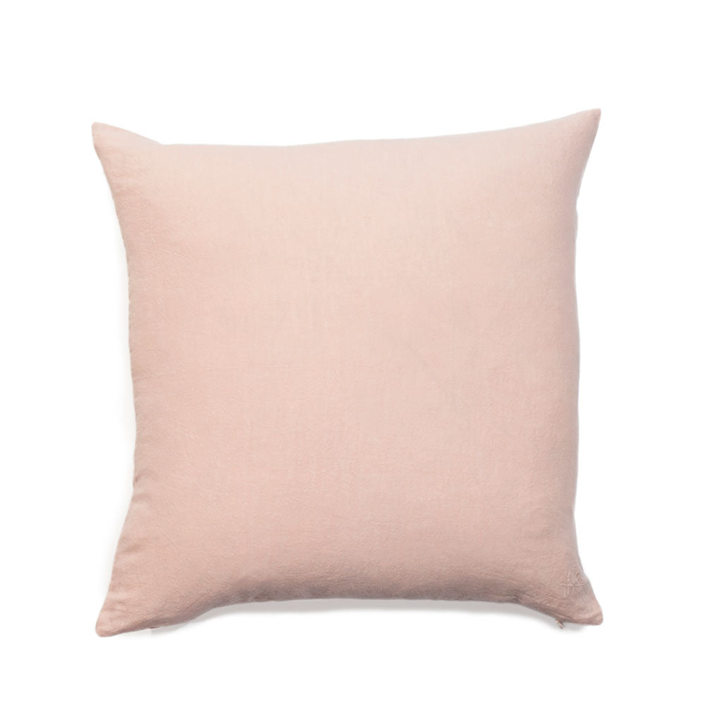 Simple Square Linen Pillow Blush