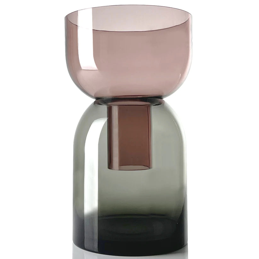 Flip Vase Large - Pink and Grey