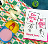 greeting card that says, "Your raised me to stand up. Thanks, Mom."