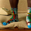 Carreaux Blue Princier Socks