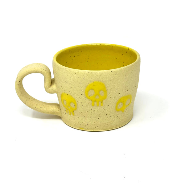 Skull Mug - Yellow - Small