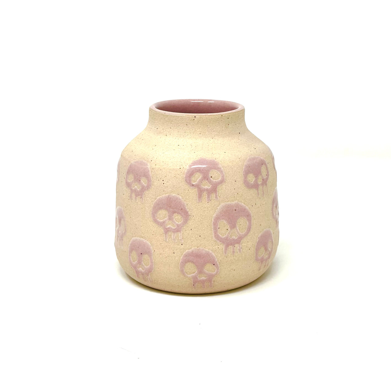 Skull Vase - Pink