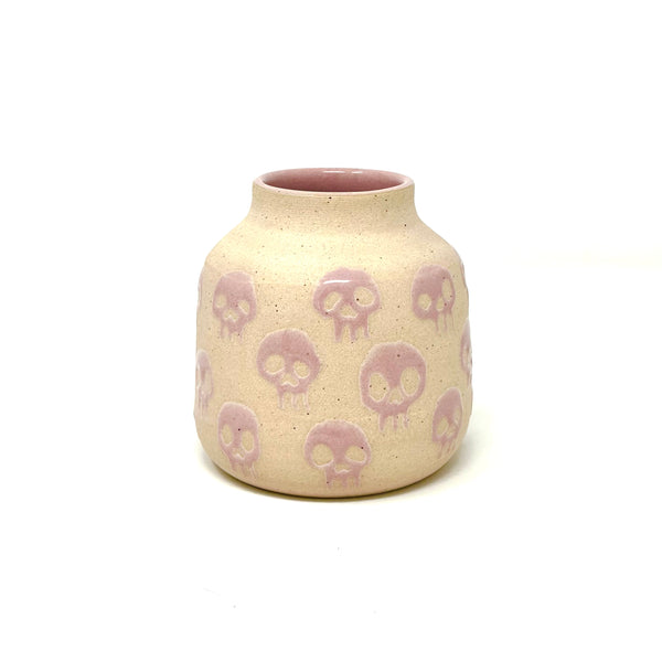 Skull Vase - Pink