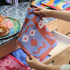 Tea Towel Making Faces