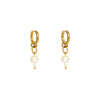 Pearl Drop Hoops