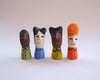 Assorted Little Ladies hand-sculpted ceramic figures by Lili Todd