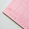 Weekly Planner Pad - Pink & Red