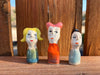 Assorted Little Ladies hand-sculpted ceramic figures by Lili Todd