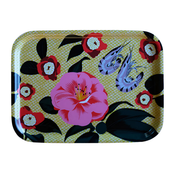 Kate Blairstone Tray - Camellia & Shrimp