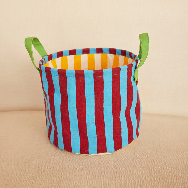 Canvas Storage Bin - Stripe