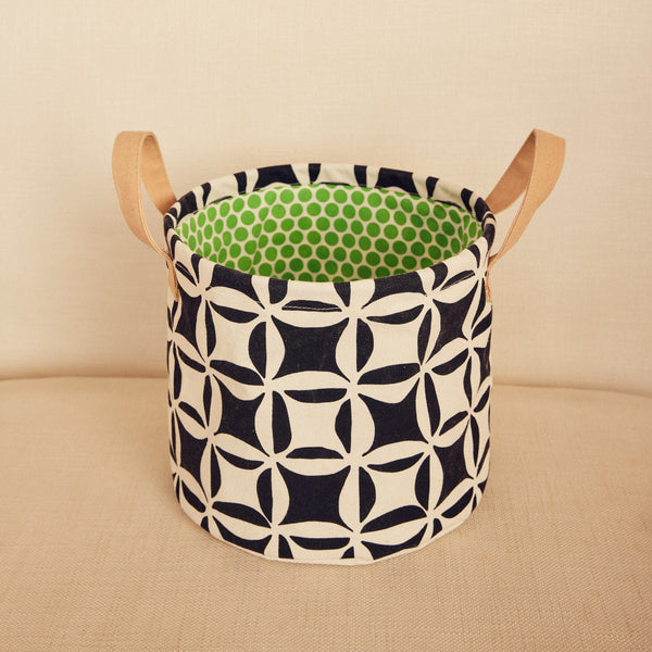 Canvas Storage Bin - Quilt