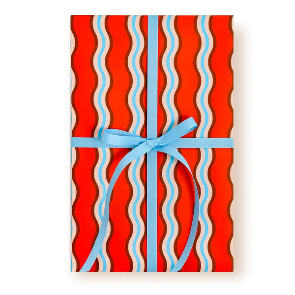 Gift Wrap Roll - Crushed Red
