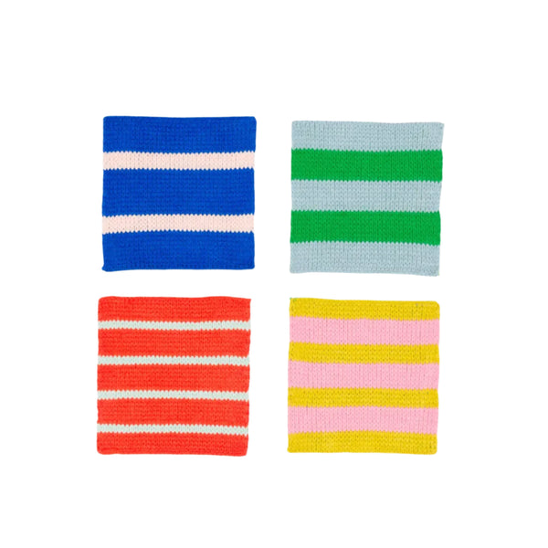Coaster Set - Patchwork Stripe