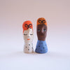 Assorted Little Ladies hand-sculpted ceramic figures by Lili Todd