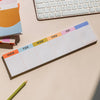 Keyboard Weekly Planner Pad | Colorful Grid