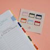 Cloud Multicolor Metal Index Tabs