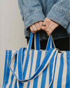 Tote Bag -Original- Striped Blue