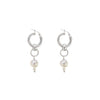 Pearl Drop Hoops