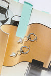 Pearl Drop Hoops